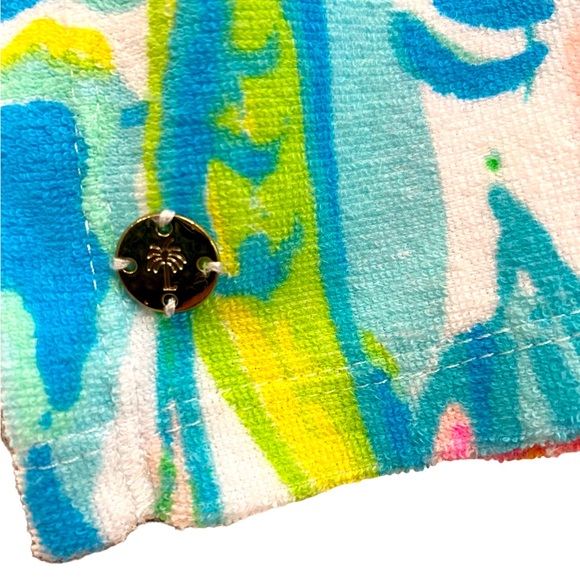 Lilly Pulitzer terry cover up poncho style pool beach summer cover up - Picture 3 of 8